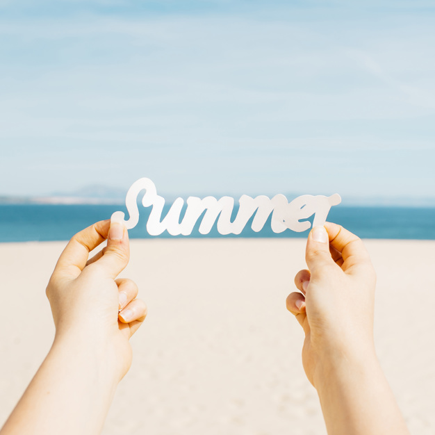 夏天 海滩 双手 summer