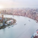 中国 上海 外滩 长江 江滩 城市
